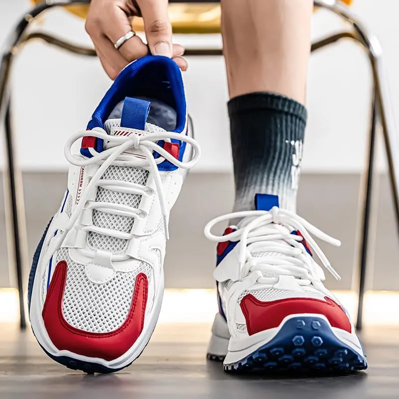 Men's Road Running Shoes Slip On Walking Shoes Breathable Non Slip Running Shoes Comfortable Fashion Sneakers for Men