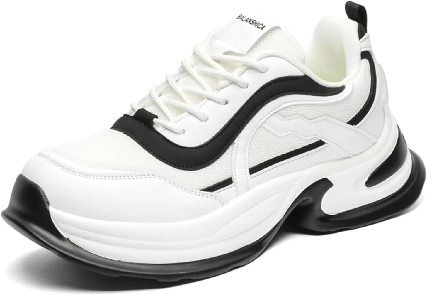 Men's Stylish Trendy Running Shoe Platform Chunky Walking Sneakers Breathable Mesh Comfy Lightweight Fashion Casual Tennis Dad Shoes