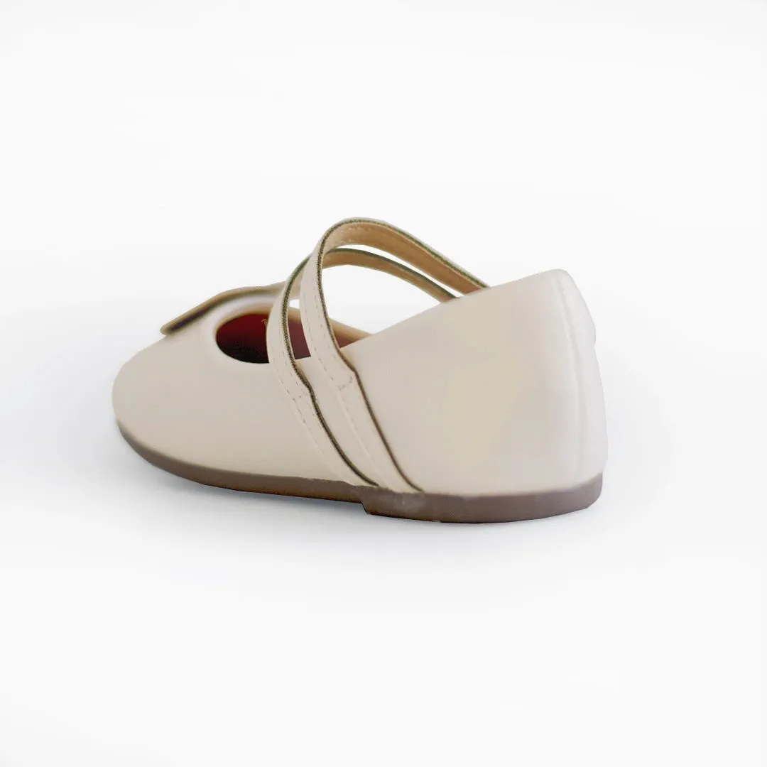 Mini Hana Ballerina Flats in Beige