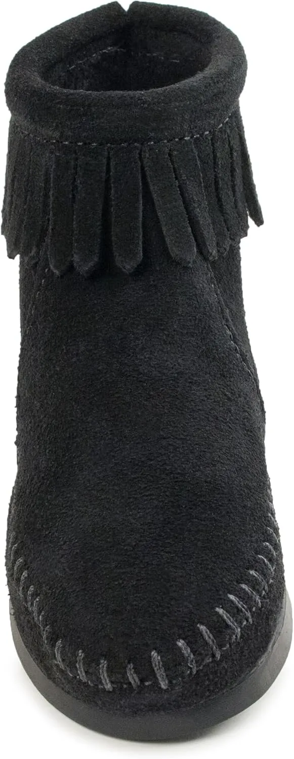 Minnetonka Back Zipper Boot (Toddler/Little Kid/Big Kid)