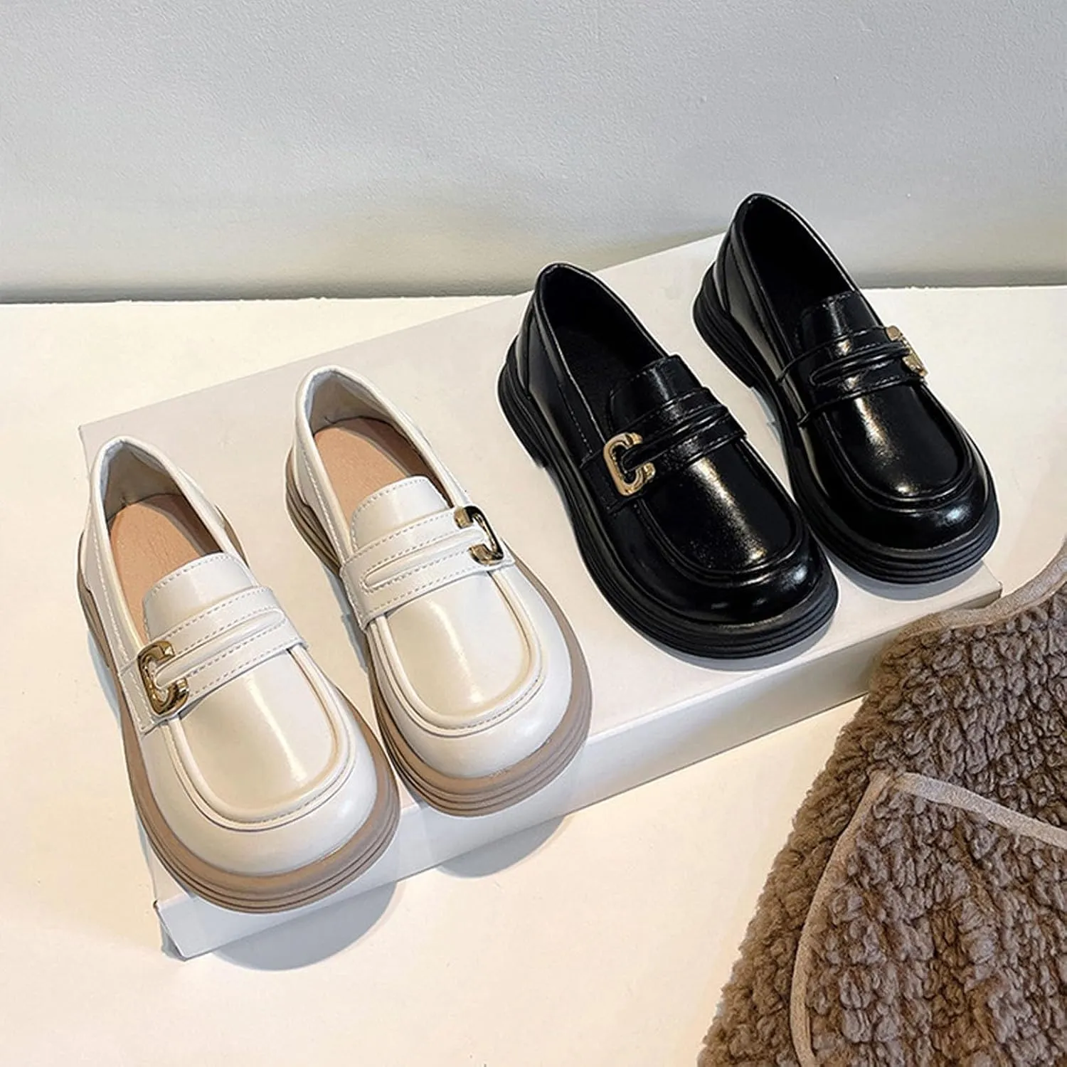 New Solid Rubber Sole Soft And Non Slip Metal Decorative Buckle Children's Fashion Casual Low Slides for Toddler Girls