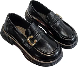 New Solid Rubber Sole Soft And Non Slip Metal Decorative Buckle Children's Fashion Casual Low Slides for Toddler Girls