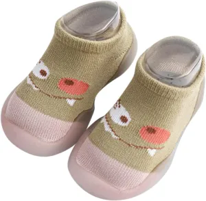 Newborn Shoes for Girls,Boys Girl Cartoon Socks Shoes Toddler Fleece WarmThe Floor Socks Non Slip Prewalker Boys Shoes