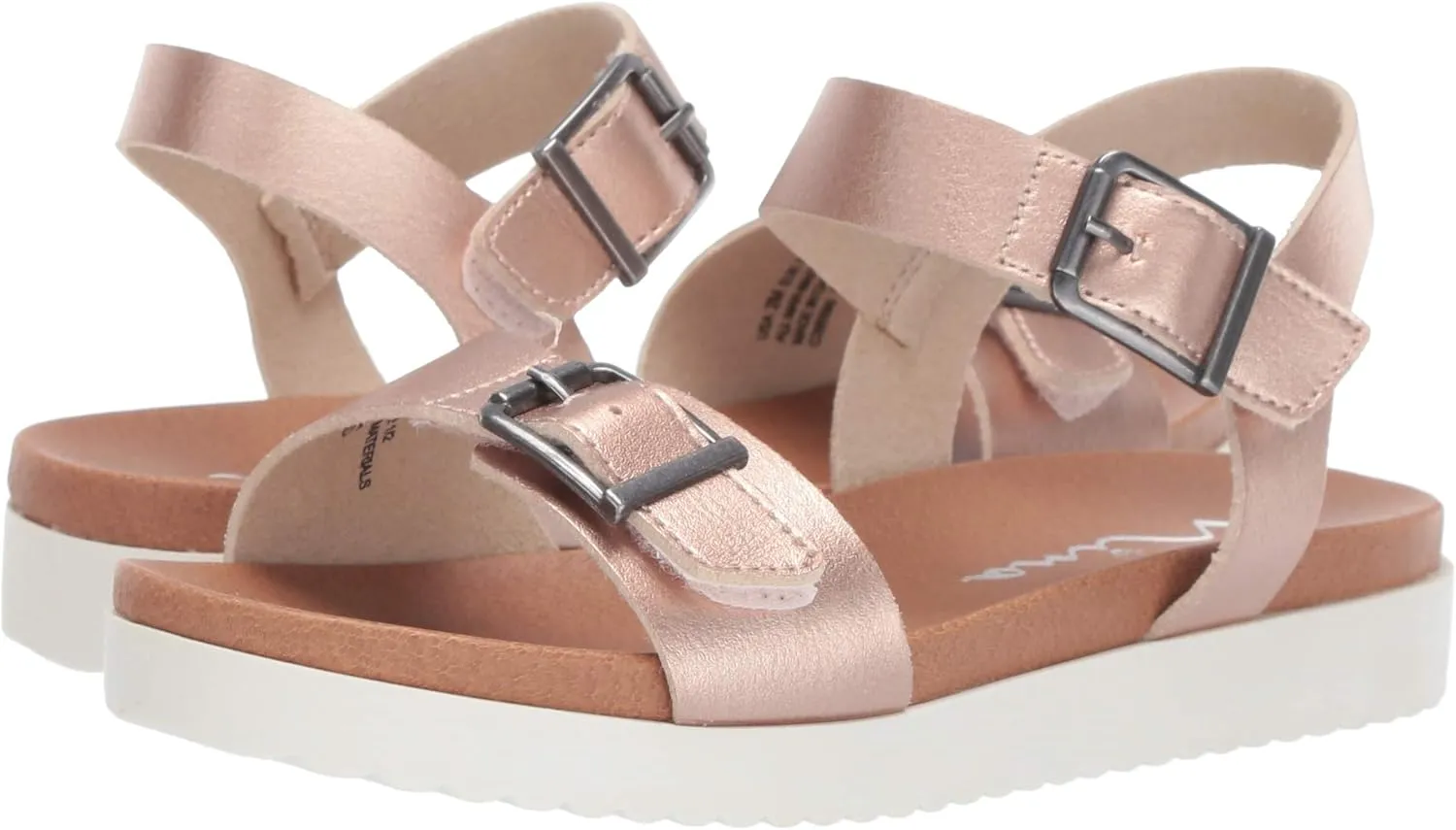 NINA Unisex-Child Hook and Loop Closure Sandal