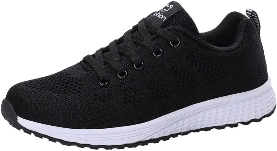 Non Slip Work Shoes Women Mesh Breathable Men's Casual Shoes Chunky Sneakers Women's Soft Sole Mesh Comfort Orthopedic White Tennis Shoe Loafers Casual Slip On