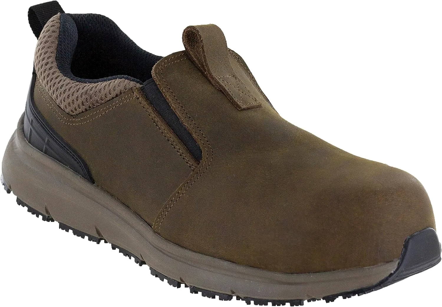 Northside Men's Thomason - Slip on Work Shoes. All-Day Memory Foam Comfort, Carbon Toe, Slip & Oil Resistant, Anti Static