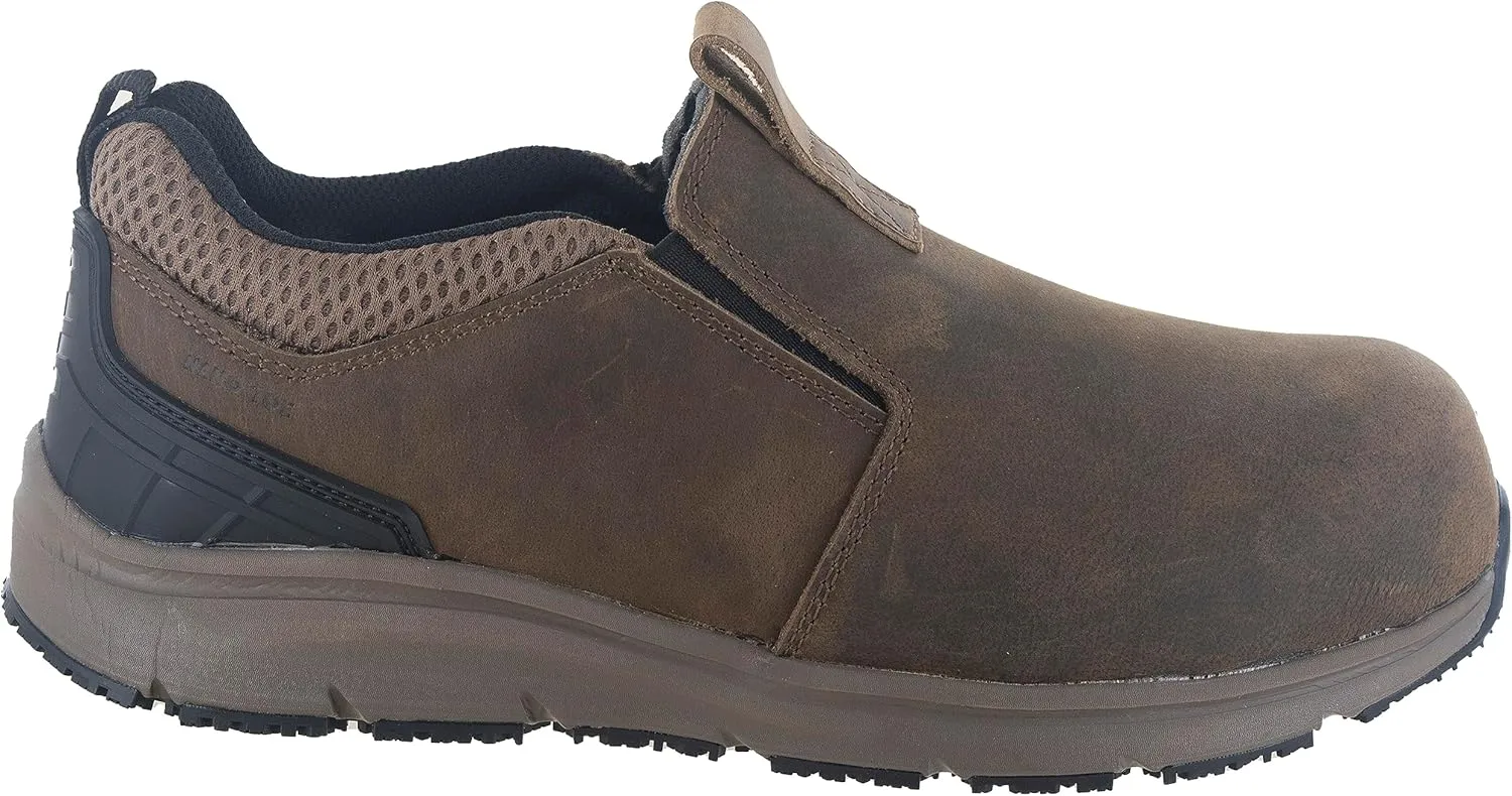 Northside Men's Thomason - Slip on Work Shoes. All-Day Memory Foam Comfort, Carbon Toe, Slip & Oil Resistant, Anti Static