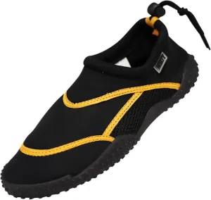NORTY - Big Boys Aqua Socks Wave Water Shoes - Waterproof Slip-Ons for Pool, Beach, Lake and Sport