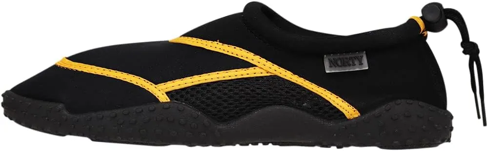 NORTY - Big Boys Aqua Socks Wave Water Shoes - Waterproof Slip-Ons for Pool, Beach, Lake and Sport