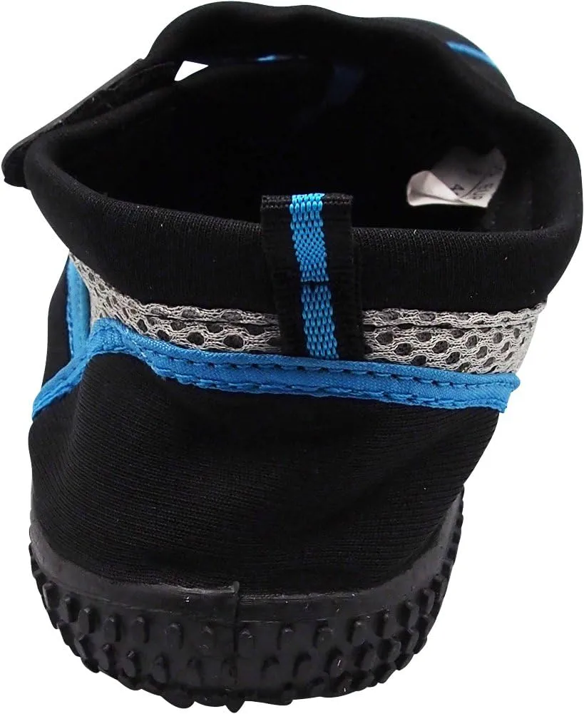 NORTY - Big Boys Aqua Socks Wave Water Shoes - Waterproof Slip-Ons for Pool, Beach, Lake and Sport