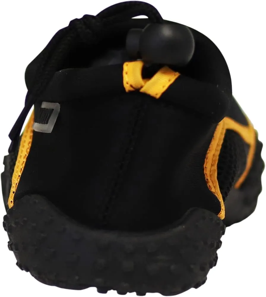 NORTY - Big Boys Aqua Socks Wave Water Shoes - Waterproof Slip-Ons for Pool, Beach, Lake and Sport