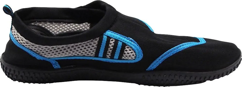 NORTY - Big Boys Aqua Socks Wave Water Shoes - Waterproof Slip-Ons for Pool, Beach, Lake and Sport