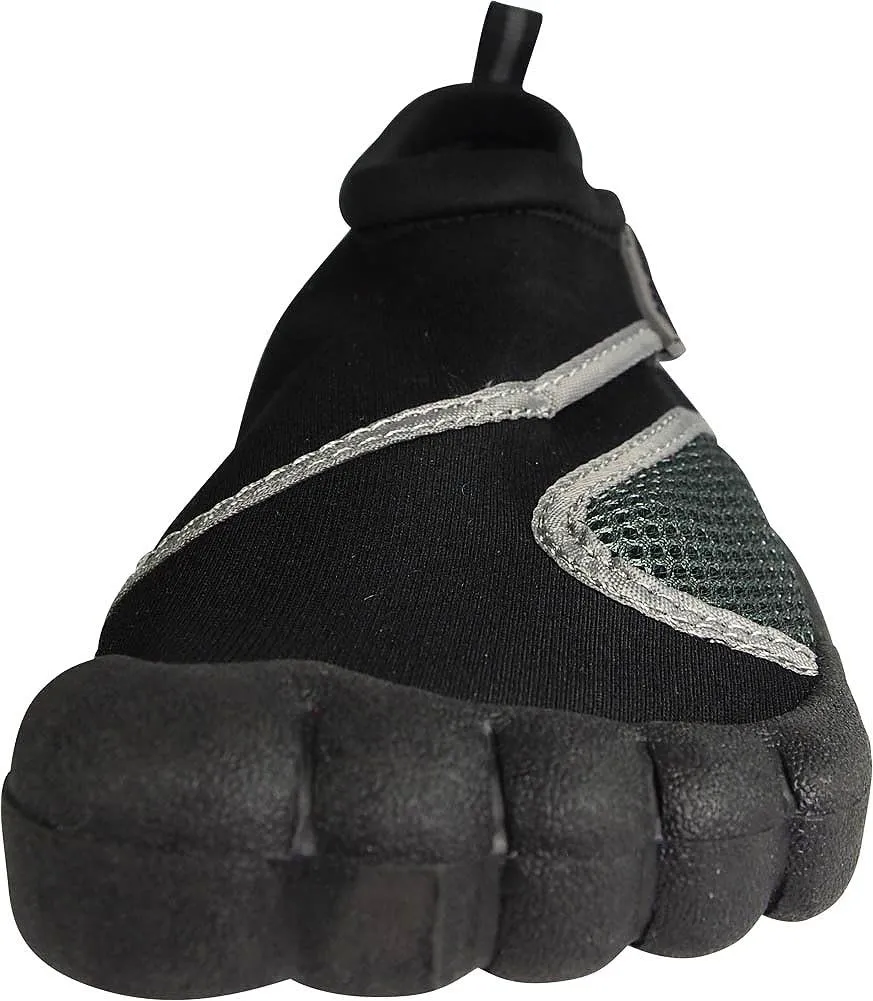 NORTY - Big Boys Aqua Socks Wave Water Shoes - Waterproof Slip-Ons for Pool, Beach, Lake and Sport