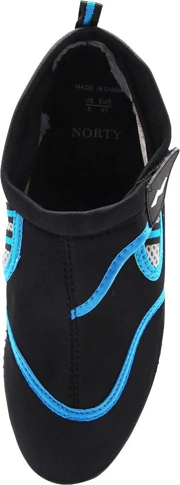 NORTY - Big Boys Aqua Socks Wave Water Shoes - Waterproof Slip-Ons for Pool, Beach, Lake and Sport
