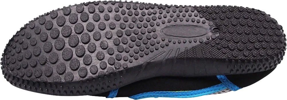 NORTY - Big Boys Aqua Socks Wave Water Shoes - Waterproof Slip-Ons for Pool, Beach, Lake and Sport