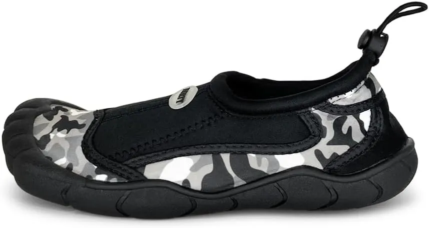 NORTY - Big Boys Aqua Socks Wave Water Shoes - Waterproof Slip-Ons for Pool, Beach, Lake and Sport