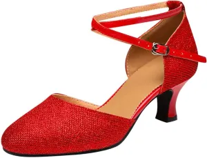 oiangi Pump Shoes for Women 2023 Fashion Latin Dance Shoes Ladies Professional Ballroom Salsa Practice Performance Dance Shoes