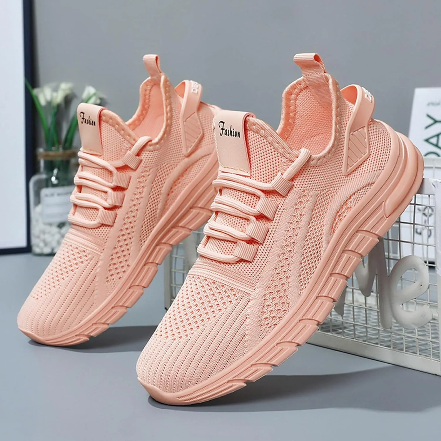 Orthopedic Shoes for Women Slip ons Hands Free Tennis Walking Shoes Breathable Athletic Comfortable Workout Training Sneakers