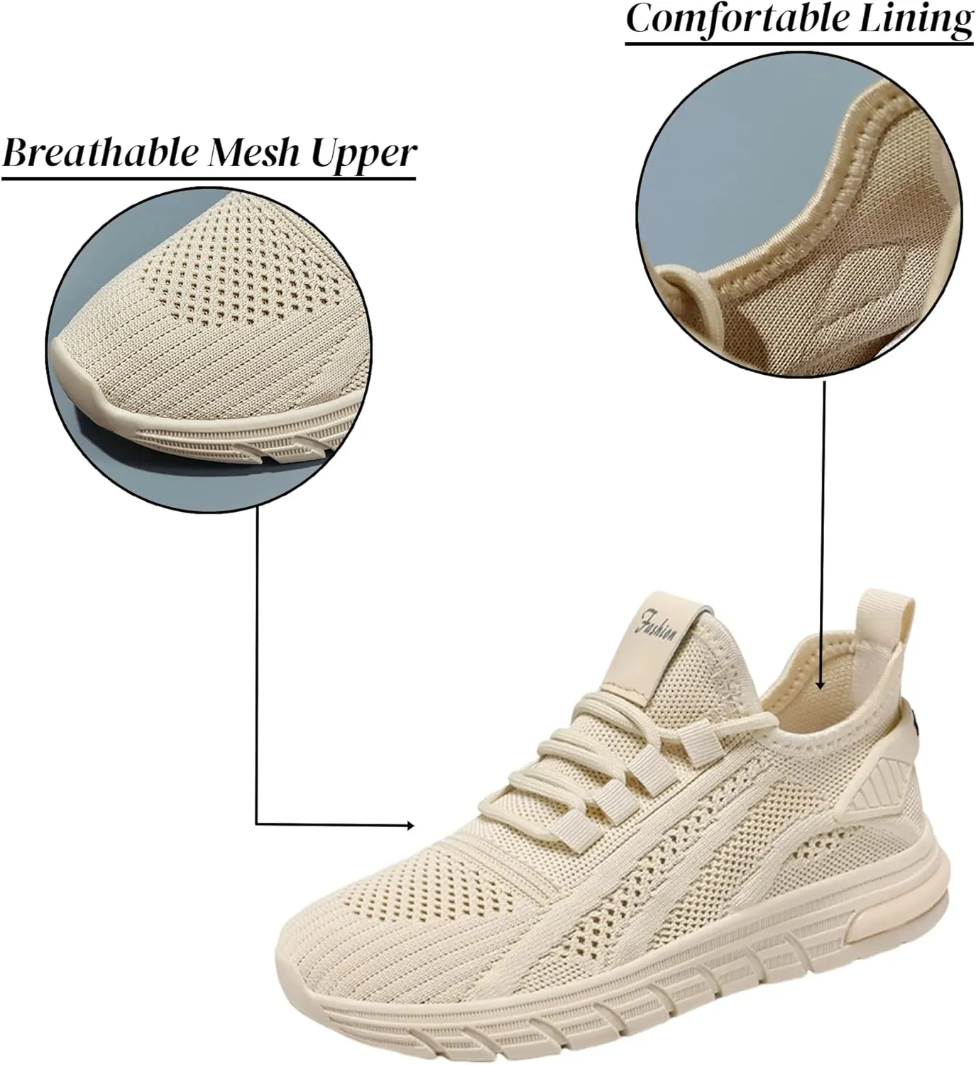 Orthopedic Shoes for Women Slip ons Hands Free Tennis Walking Shoes Breathable Athletic Comfortable Workout Training Sneakers