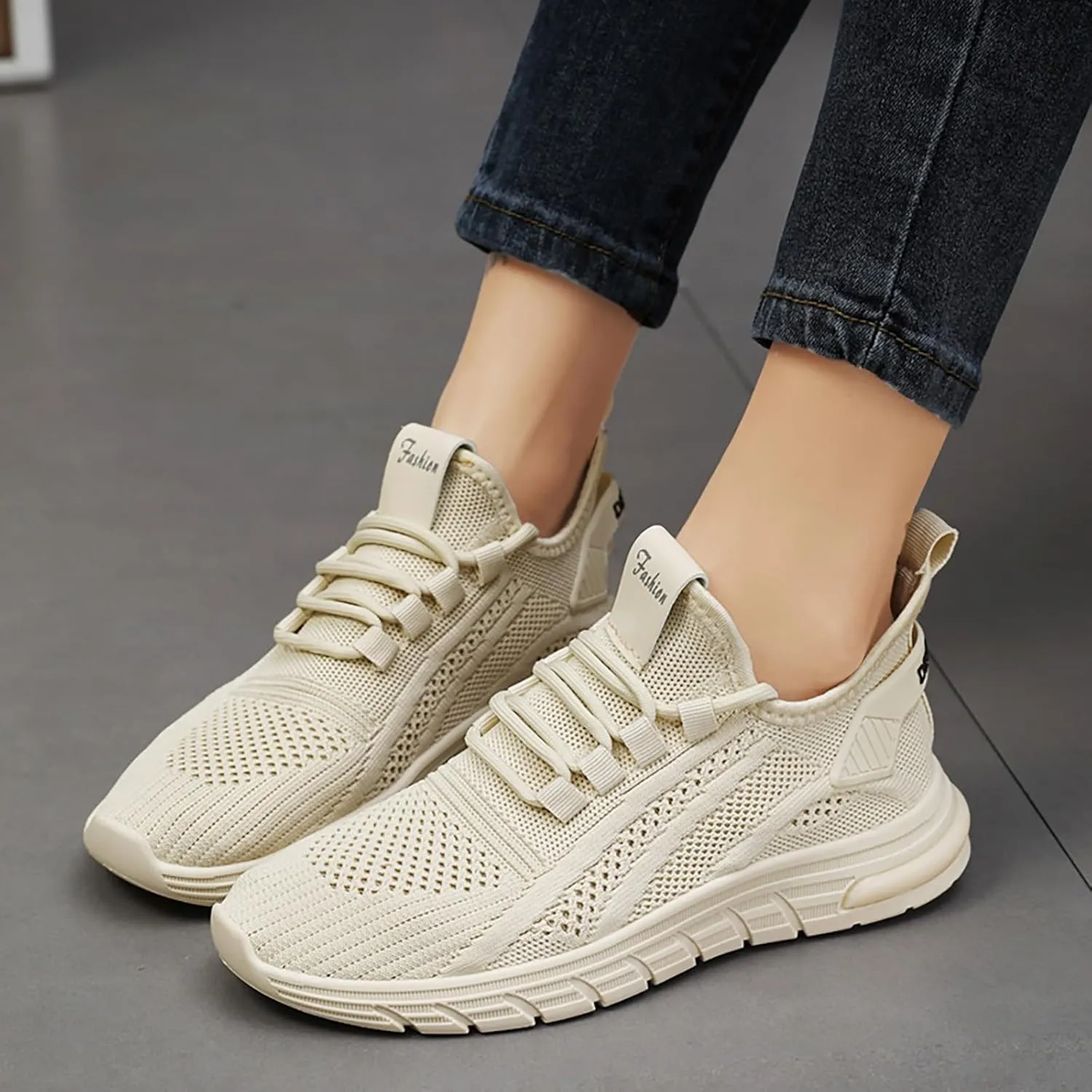 Orthopedic Shoes for Women Slip ons Hands Free Tennis Walking Shoes Breathable Athletic Comfortable Workout Training Sneakers