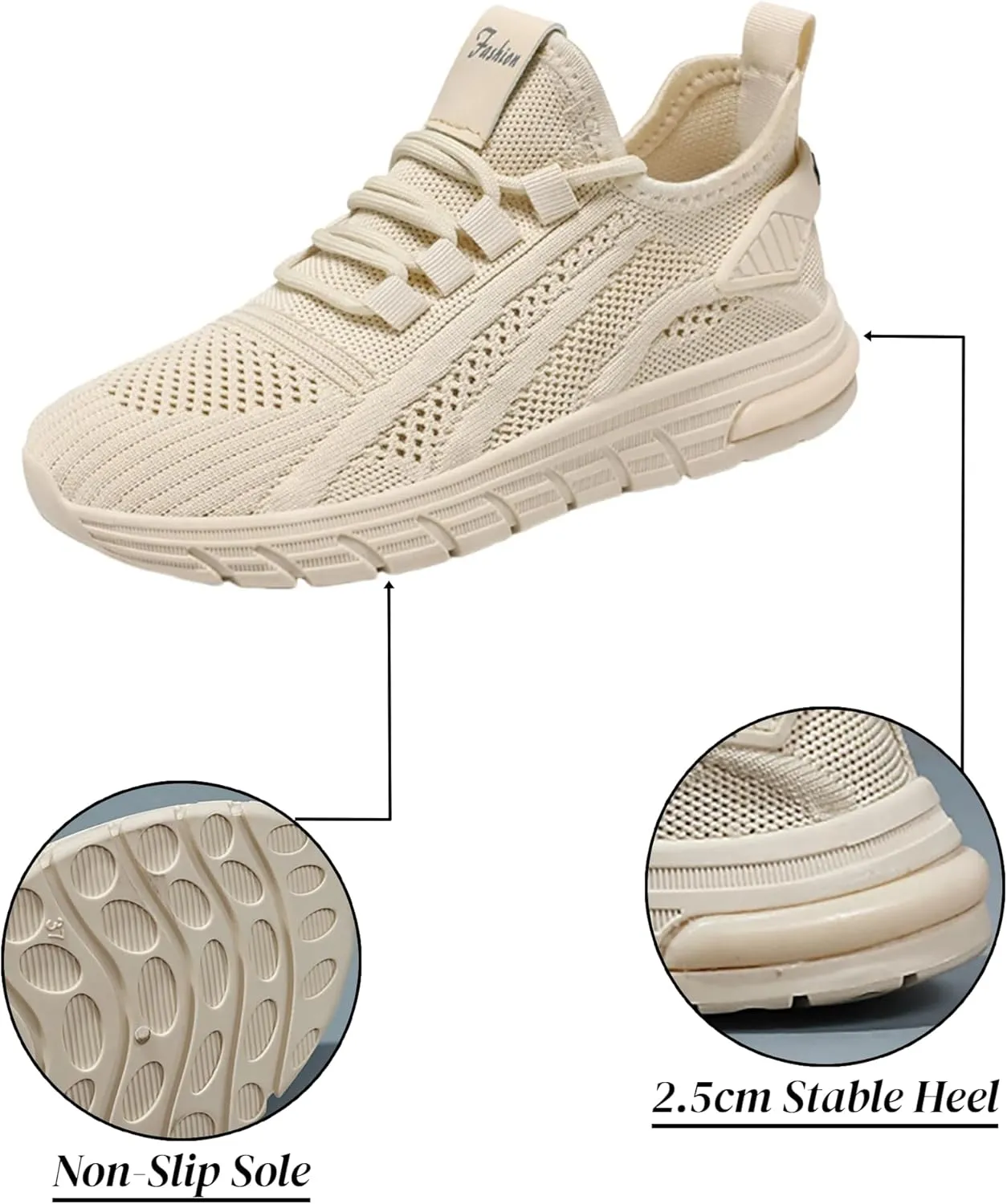 Orthopedic Shoes for Women Slip ons Hands Free Tennis Walking Shoes Breathable Athletic Comfortable Workout Training Sneakers