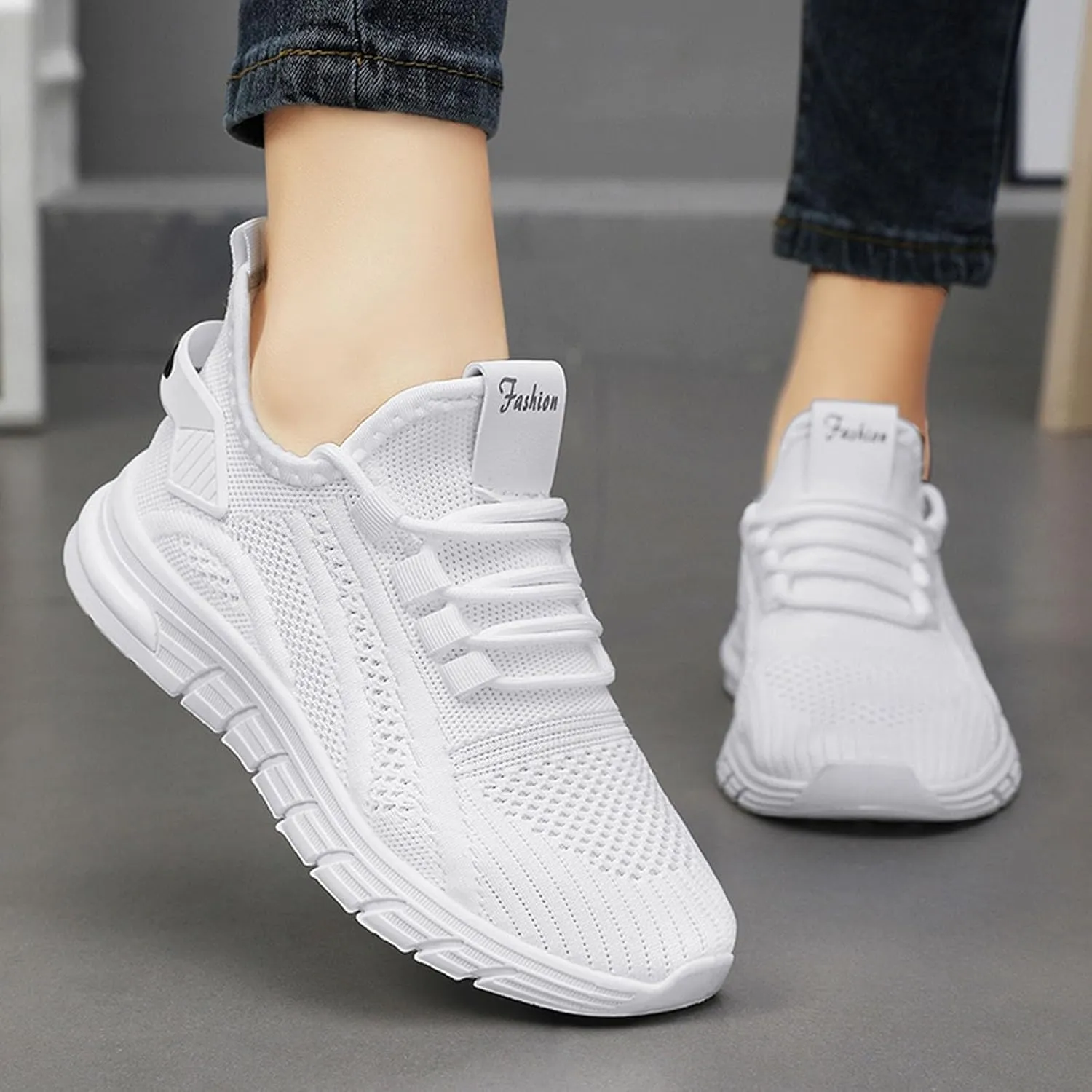 Orthopedic Shoes for Women Slip ons Hands Free Tennis Walking Shoes Breathable Athletic Gym Workout Training Sneakers