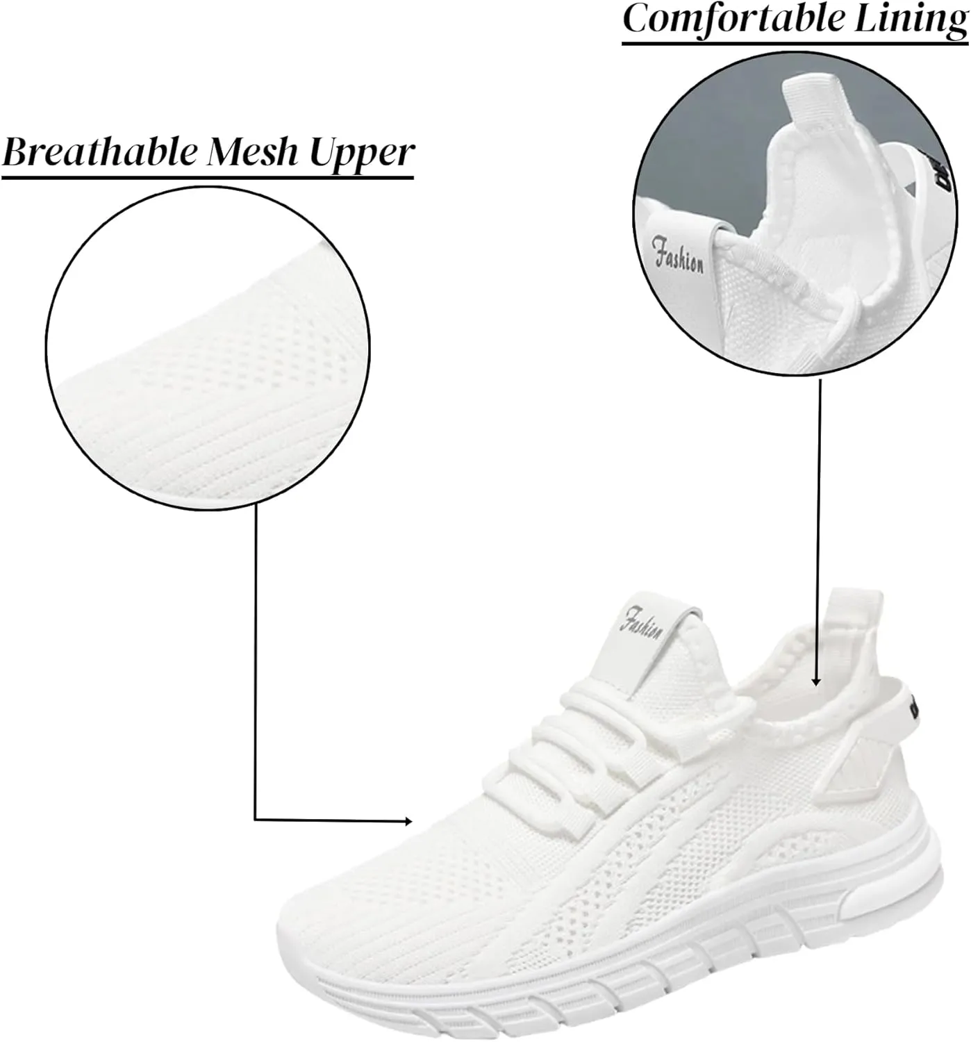 Orthopedic Shoes for Women Slip ons Hands Free Tennis Walking Shoes Breathable Athletic Gym Workout Training Sneakers