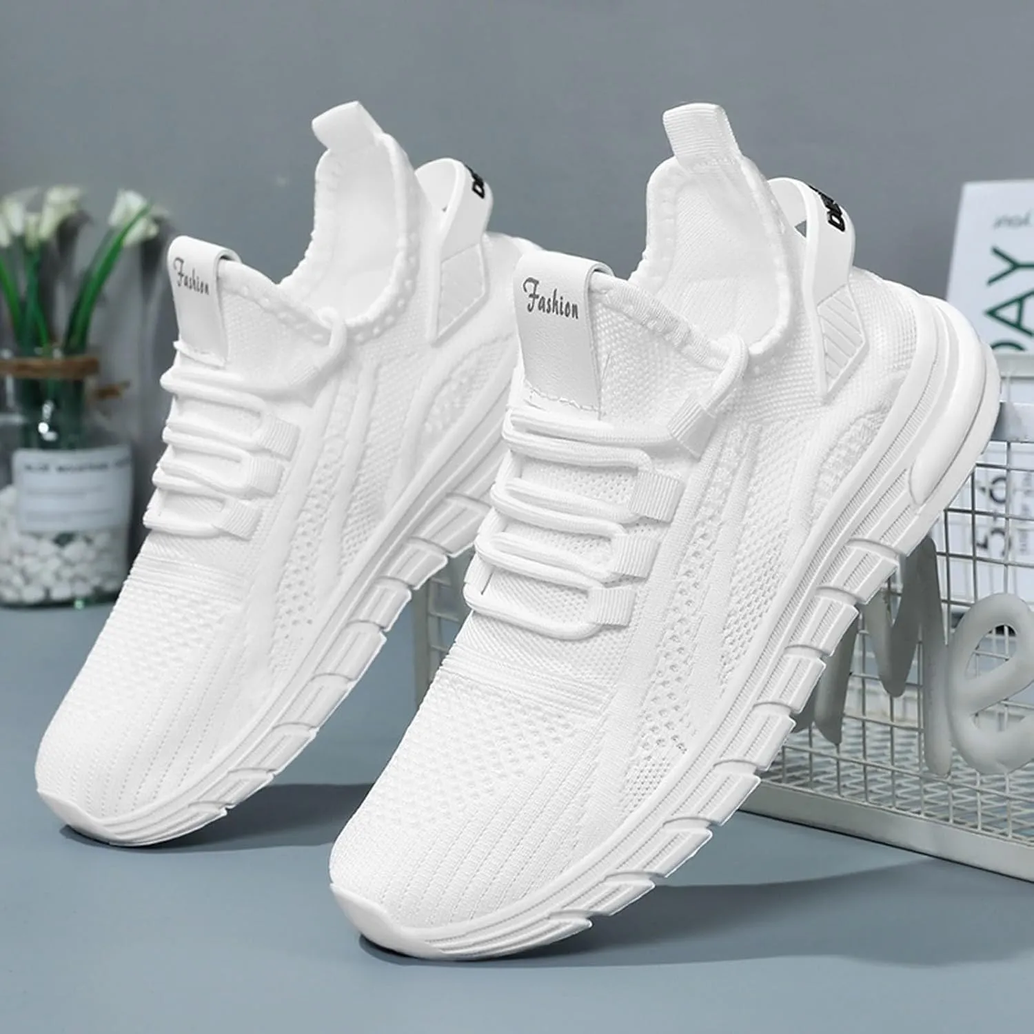 Orthopedic Shoes for Women Slip ons Hands Free Tennis Walking Shoes Breathable Athletic Gym Workout Training Sneakers