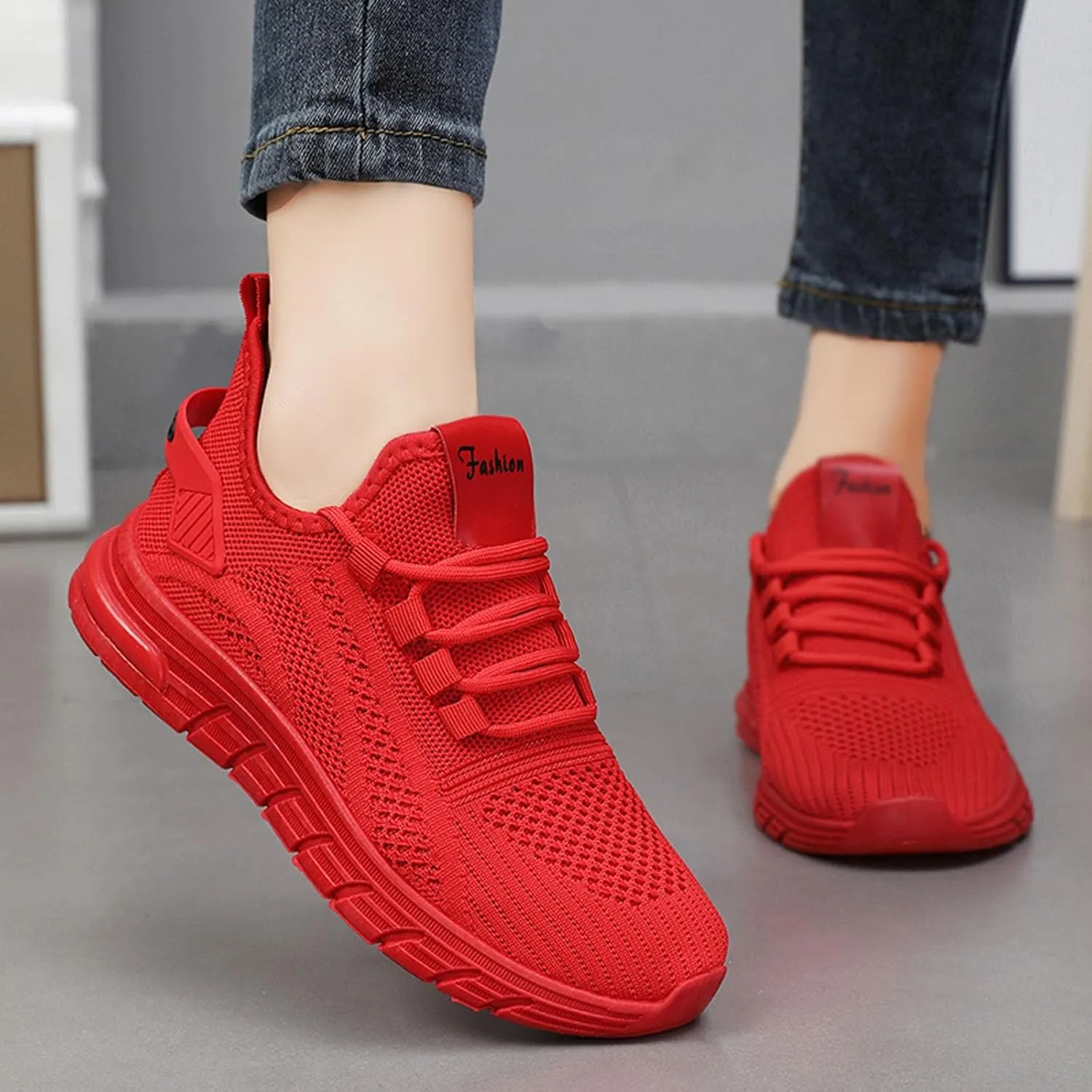Orthopedic Shoes for Women Slip ons Hands Free Tennis Walking Shoes Breathable Athletic Gym Workout Training Sneakers
