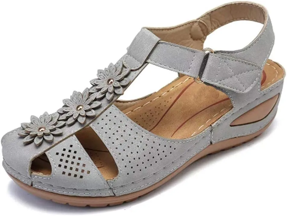 Orthopedic Slides for Women with Arch Support Summer Sandals Comfortable Walking Shoes Lightweight Adjustable Straps Beach Casual Outdoor Recovery Footwear
