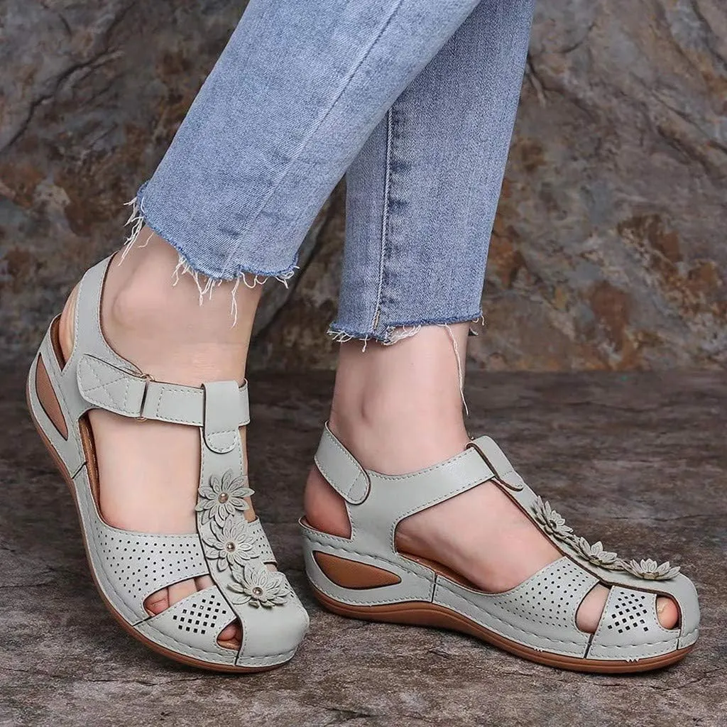 Orthopedic Slides for Women with Arch Support Summer Sandals Comfortable Walking Shoes Lightweight Adjustable Straps Beach Casual Outdoor Recovery Footwear