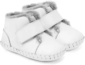pediped Unisex-Baby Joy Crib Shoe, White, 0-6 Months Child EU Infant (0-6 Months US)