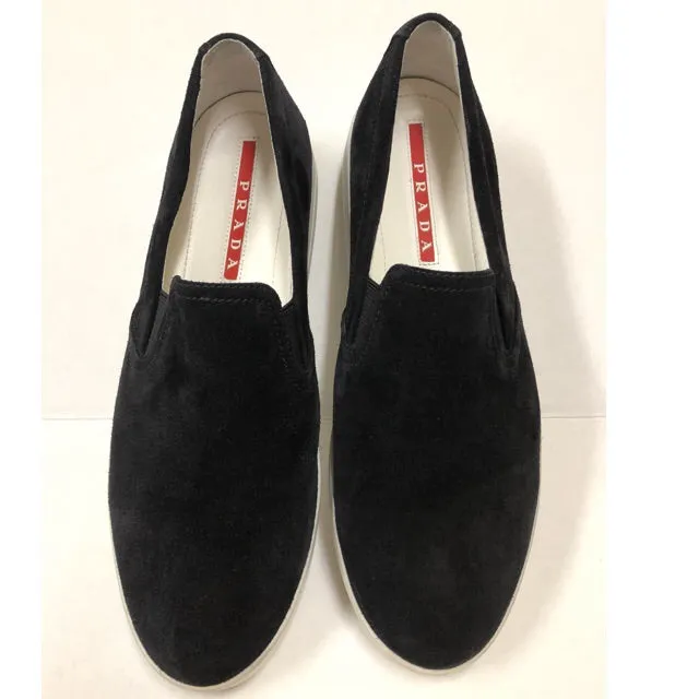 PRADA SUEDE SKATER SNEAKERS SIZE 11