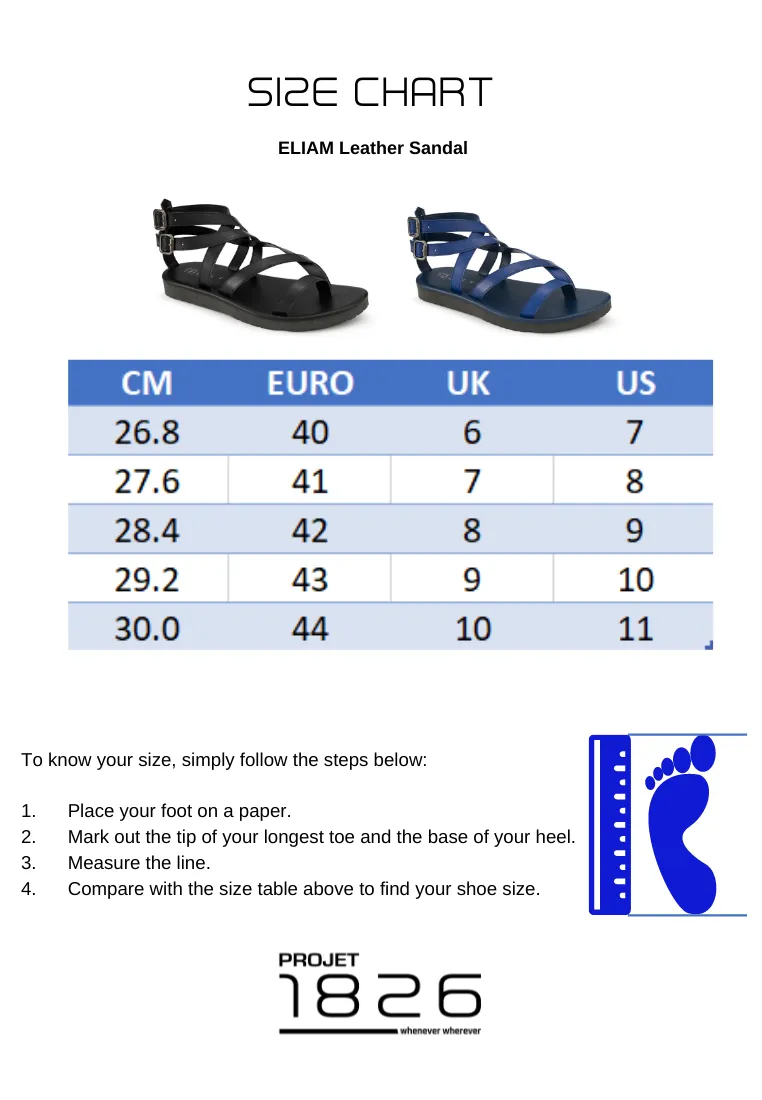 PROJET1826 | ELIAM Leather Sandal Black