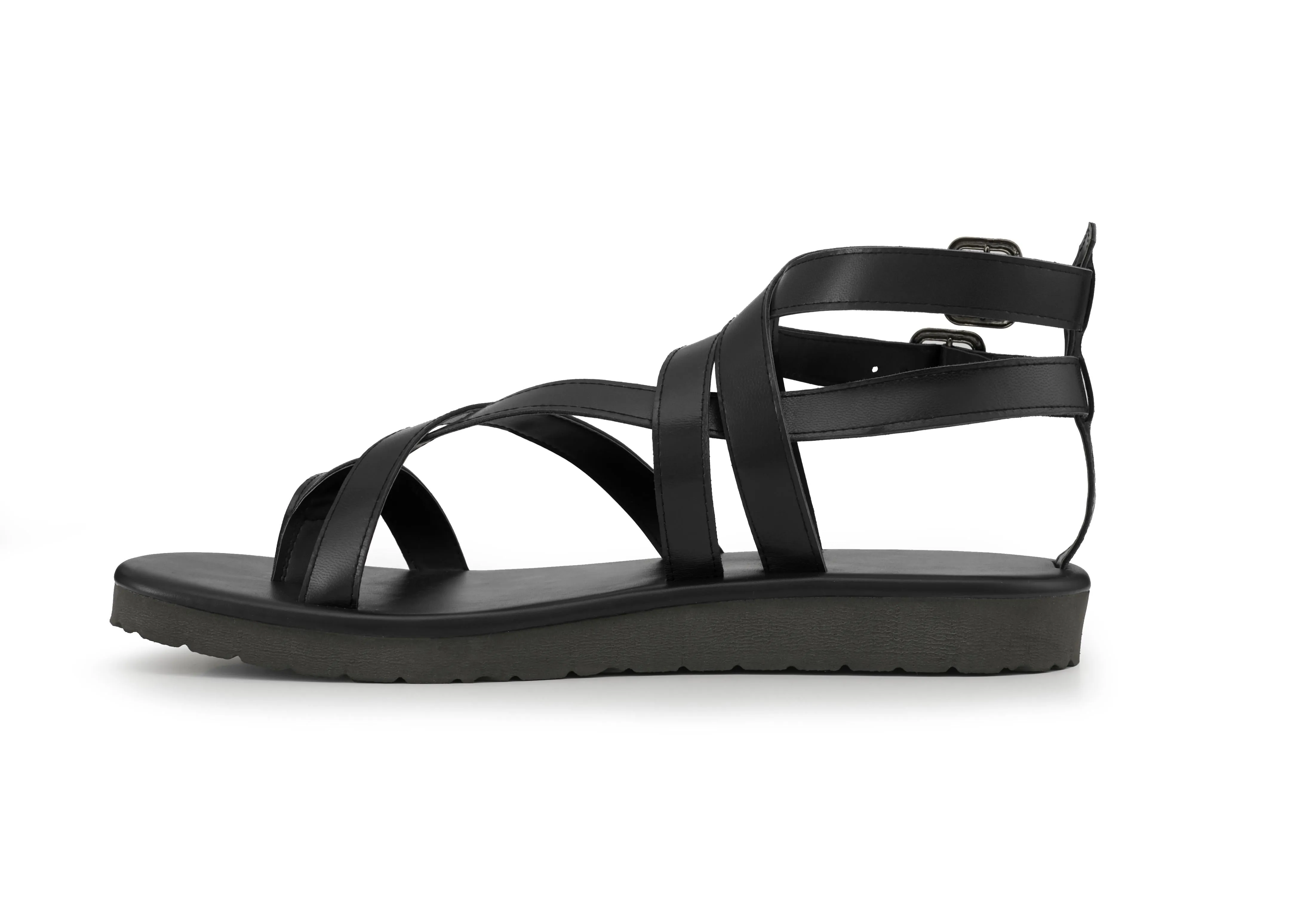 PROJET1826 | ELIAM Leather Sandal Black
