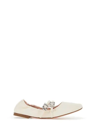 "nappa ballet flats with strass buck RVW7433907091T CIRE'