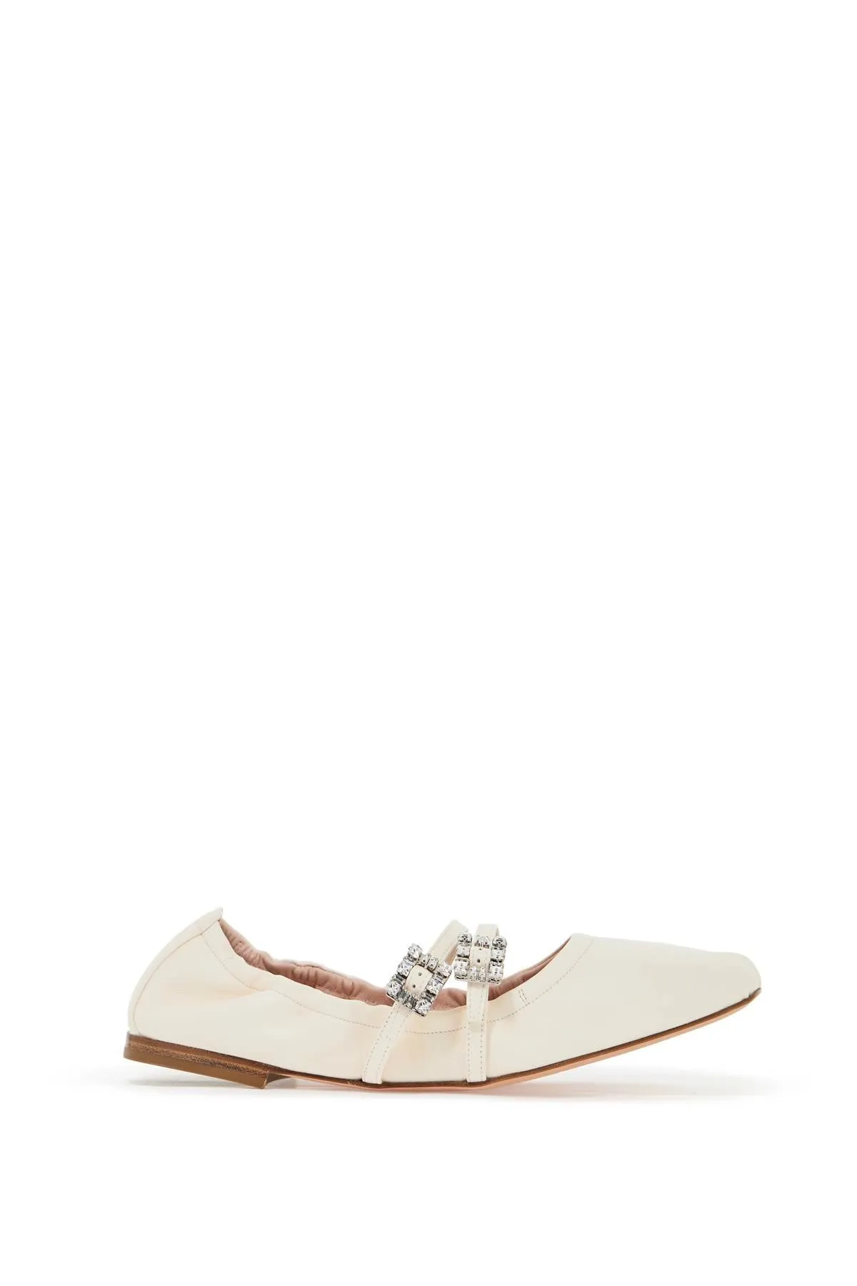 "nappa ballet flats with strass buck RVW7433907091T CIRE'