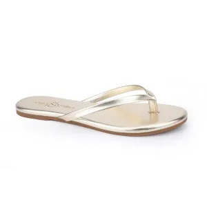 Rivington Flip Flop Gold Metallic