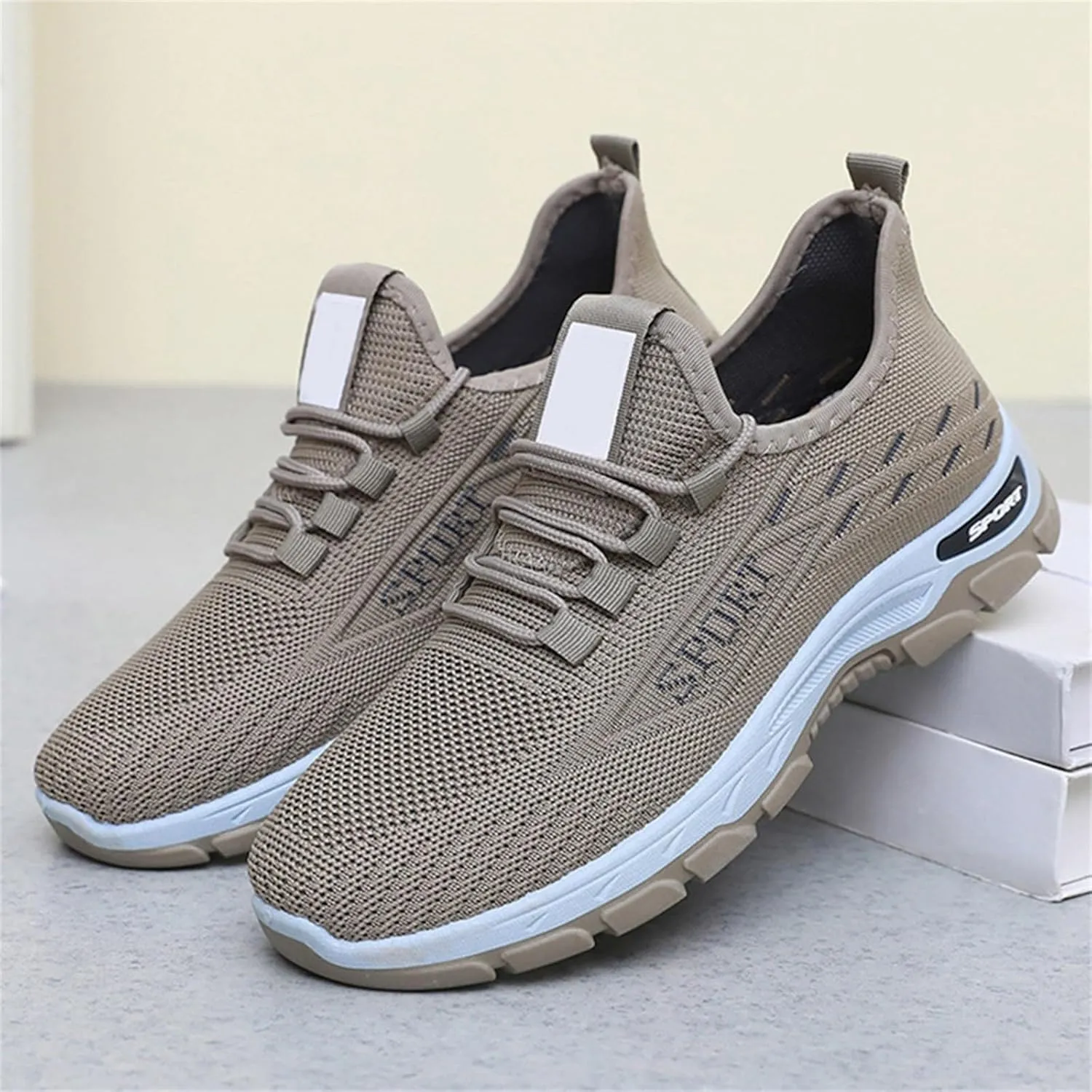 Running Shoes for Women Men Slip On Mesh Lightweight Breathable Trainers Casual Shoes Gym Tennis Athletic Mesh Sneakers Comfortable Soft Sole Workout Shoe Non Slip Sneaker