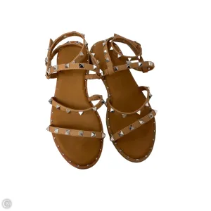 Sandals Flats By Nicole Miller In Brown, Size: 8