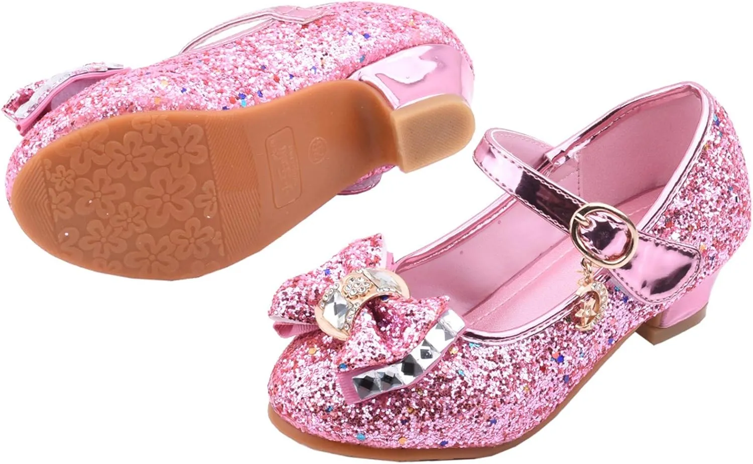 Shoes for Kids Princess Baby Kids Crystal Infant Bling Bowknot Single Sandals Pearl Shoes Girls Baby Shoes Gifts