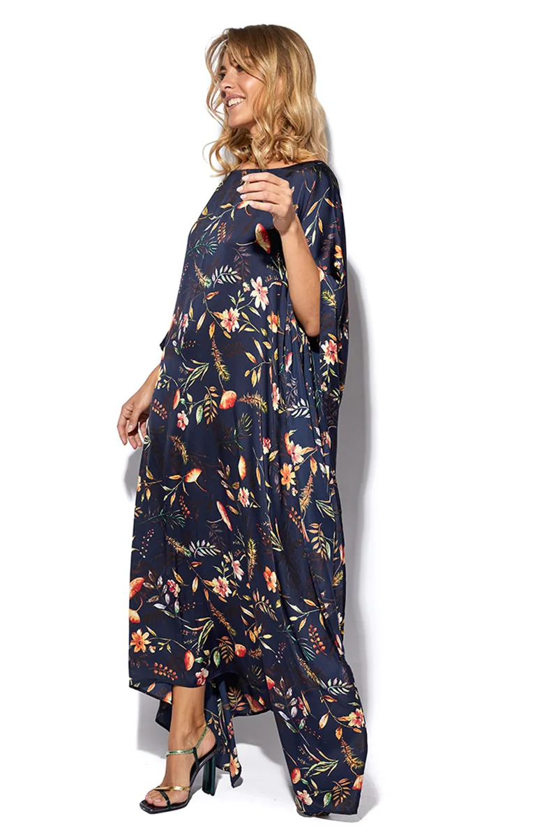 Silk Kaftan Dress