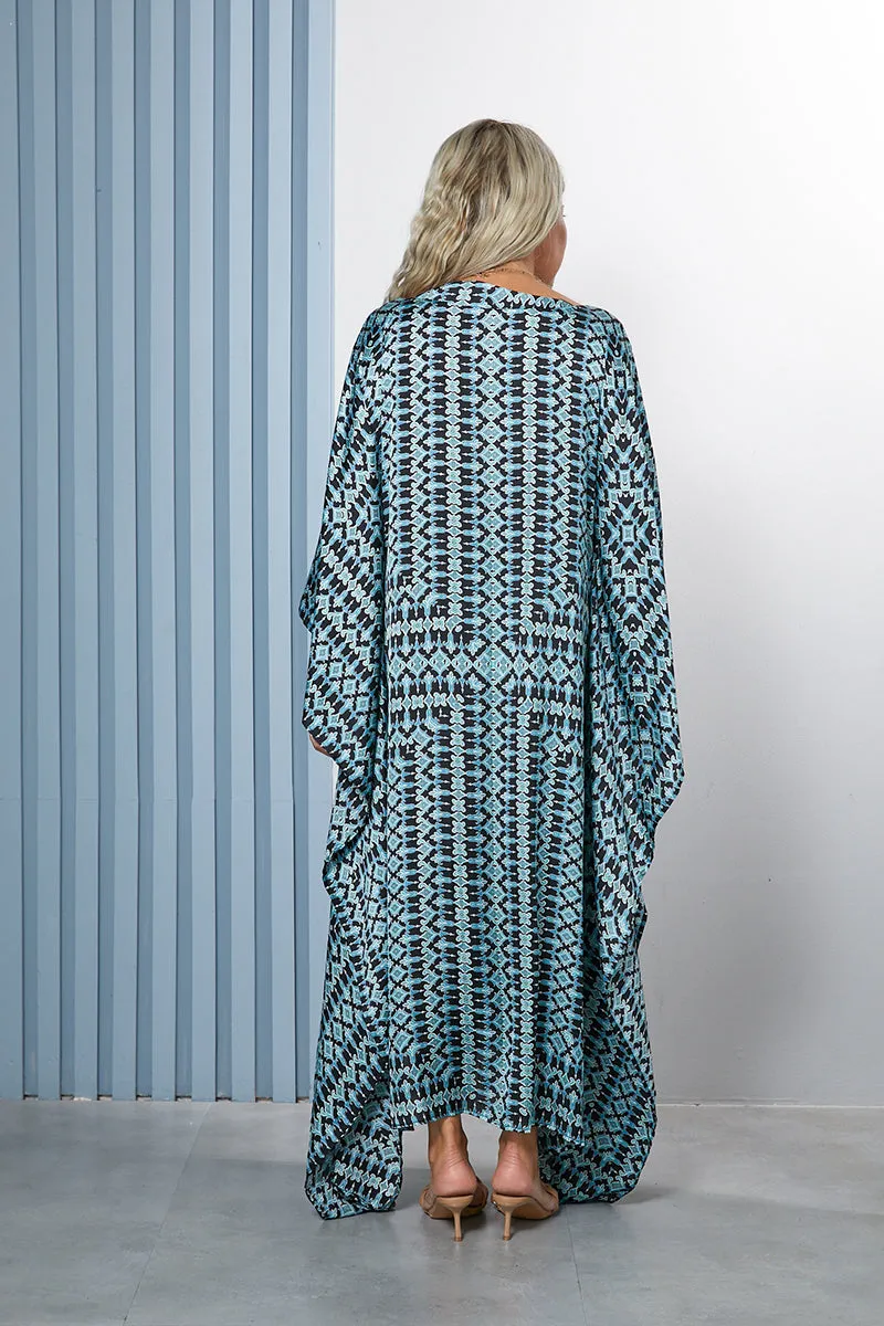 Silk Kaftan Dress