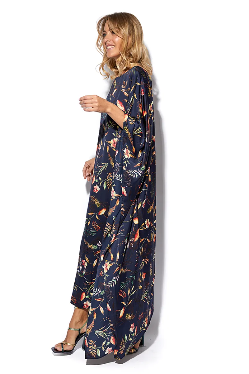 Silk Kaftan Dress