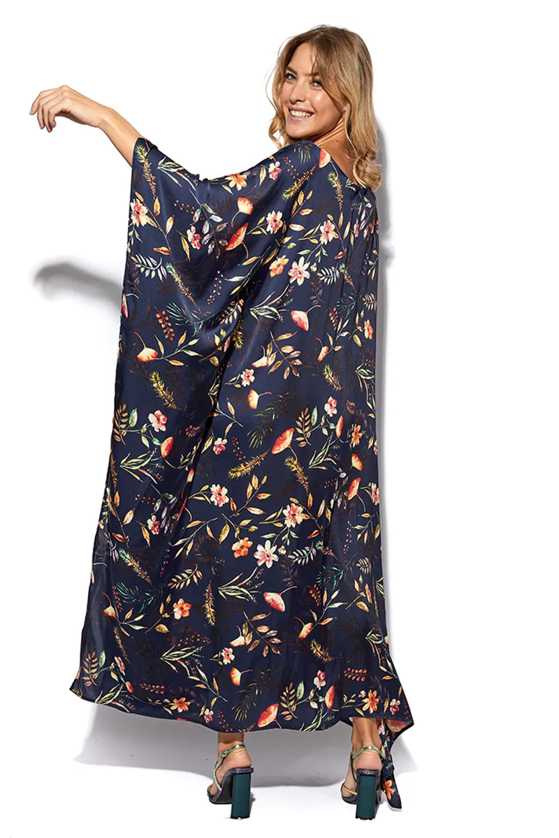 Silk Kaftan Dress