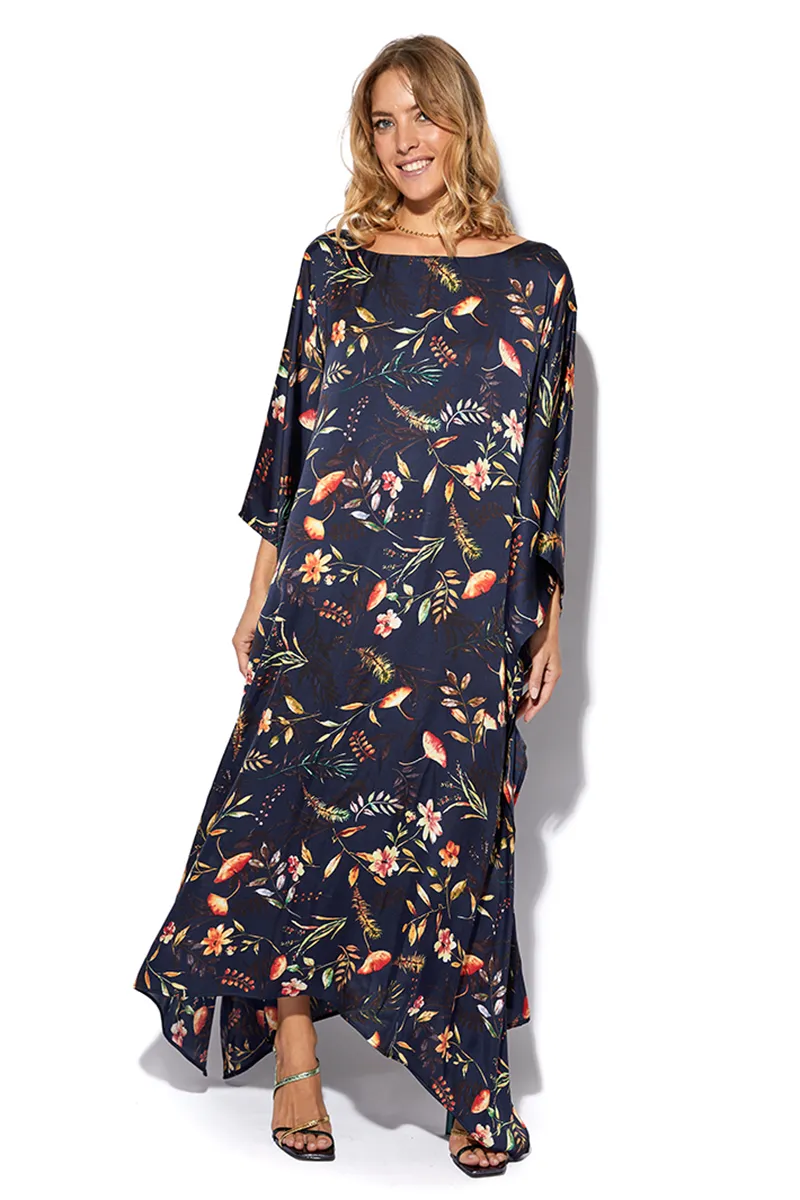 Silk Kaftan Dress