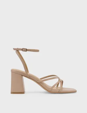 SIREN STRAUS BLOCK HEEL SANDALS