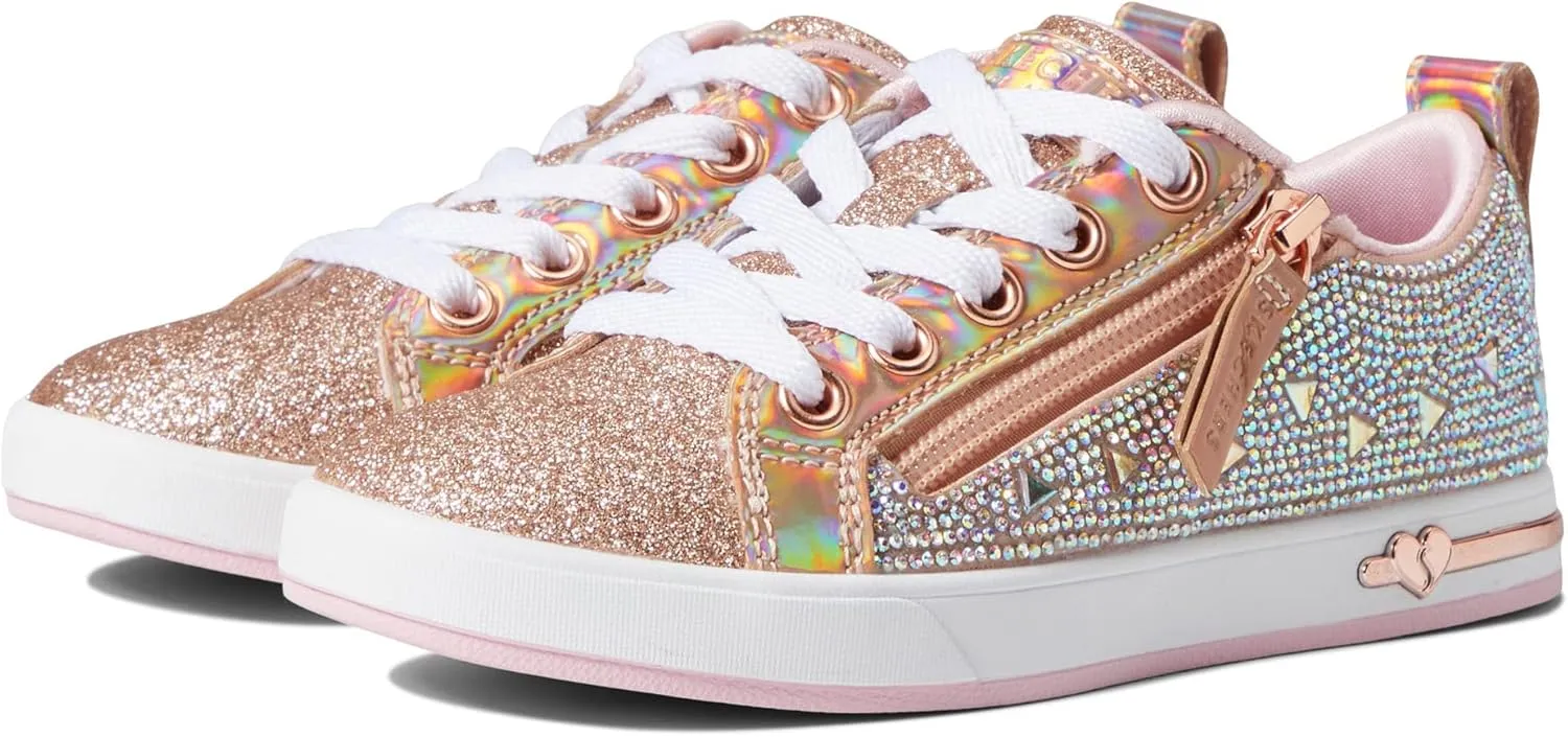 Skechers Baby-Girl's Street Shoutouts-Deluxe Shine Sneaker