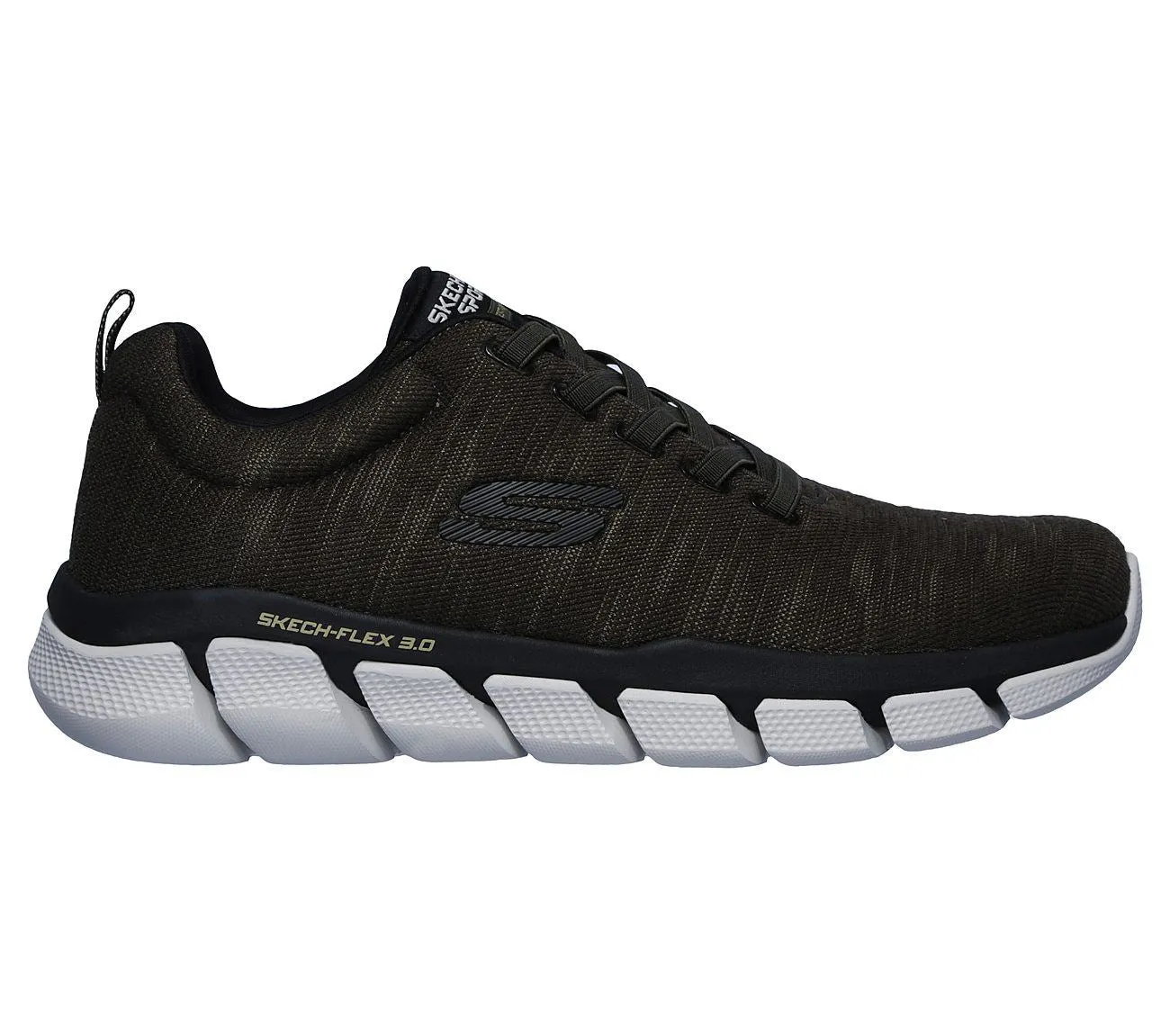SKECHERS Men's Relaxed Fit Skech-Flex 3.0 Strongkeep Athletic Training Sneaker in Olive