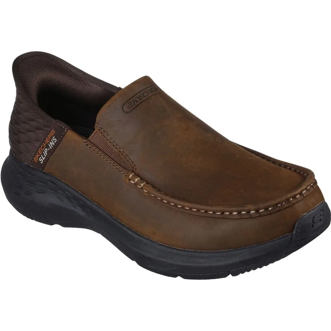 SKECHERS SLIP-INS RELAXED FIT: PARSON-OSWIN MEN'S MEDIUM AND XWIDE